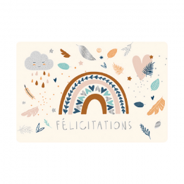 Carte double "Félicitations"