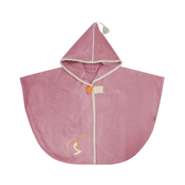 Cape de bain "Cygne rose"
