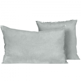 Housse de coussin frangée...