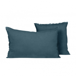 Housse de coussin frangée...