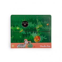 Puzzle en bois à 3 étages -...