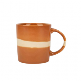 Mug "Sweet leaves terracotta"