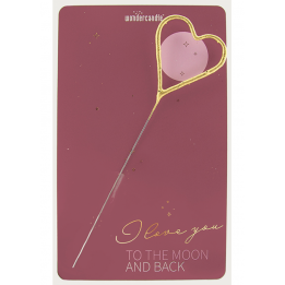 Carte bougie "Je t'aime à...