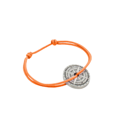 Bracelet argenté "Orange" -...