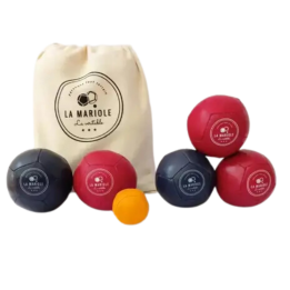 Jeu boules de pétanques Vert et marron x6