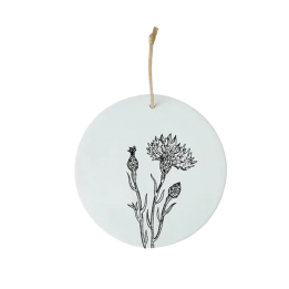 Médaillon noir "Chardon"