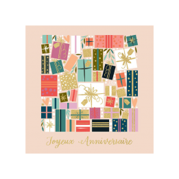 Carte rose "Joyeux...