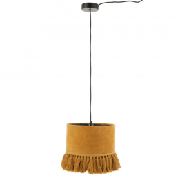 Suspension en velours "Ocre"