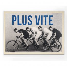 Affiche "Plus vite" - M