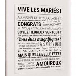Affich "Vive les mariés !"