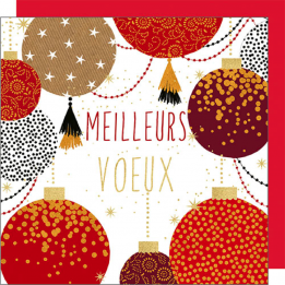 Carte de noël "Meilleurs...