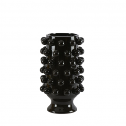 Vase grappa en grès noir