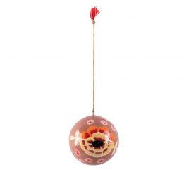 Boule de noël rose