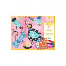 Pochoir magique "Piou Piou...