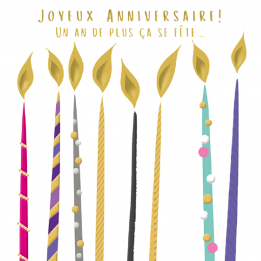 Carte "Joyeux anniversaire"