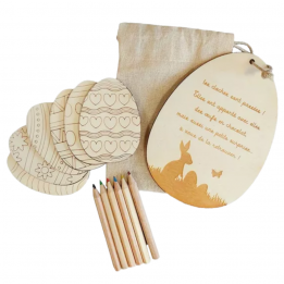 Lot de 6 oeufs à colorier