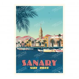 Affiche A3 "Sanary-sur-mer"