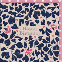 Carte coeur "Happy birthday"