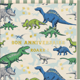 Carte dinosaures "Bon...