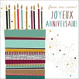 Carte gâteau "Joyeux...