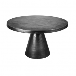 Table basse ronde noire -...