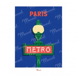 Affiche A3 "Métro de Paris"