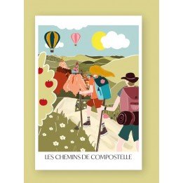 Carte Saint Jacques de...