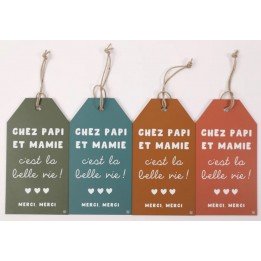 1 Etiquette message "chez...