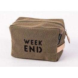 Trousse kaki "week-end"