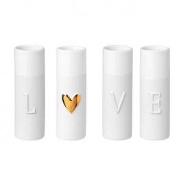 Vase "love" - lot de 4