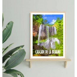 Affiche Cascade de la Beaume