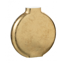 Vase miki plat doré