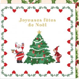 Carte "Joyeuses fêtes de Noël"