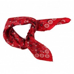 Mini foulard "hanami rouge"