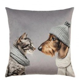 Coussin chat & chien