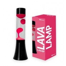 Lampe lave rose et noire