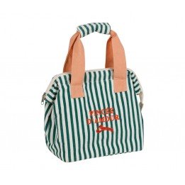 Sac isotherme rayé vert
