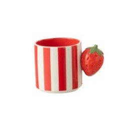Mug fraise rouge