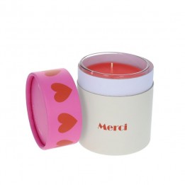 Bougie coeur "merci"