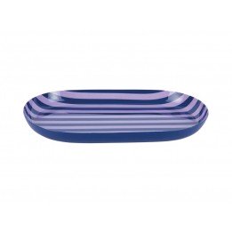 Plateau oval - bleu & violet