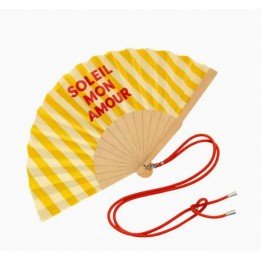 Eventail "soleil mon amour"