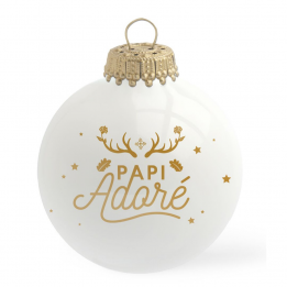 Boule de Noël "Papi adoré"