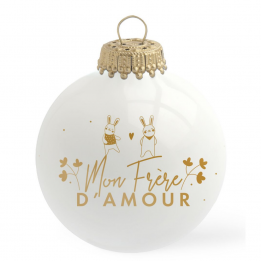 Boule de Noël "Frère d'amour"