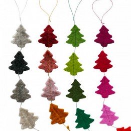 Guirlande Sapins feutre -...