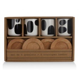 Coffret de 4 tasses à café...
