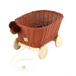 Petit charriot en osier...