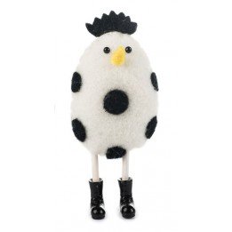 Poulette sur pied "Pois noirs"