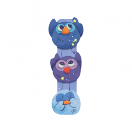 Lettre en bois "I" bleu